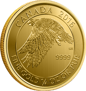 Канадский Белоголовый Орлан 1/4 oz (Канада) полный размер