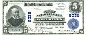 5-долларовая банкнота 1902 года с золотым обеспечением