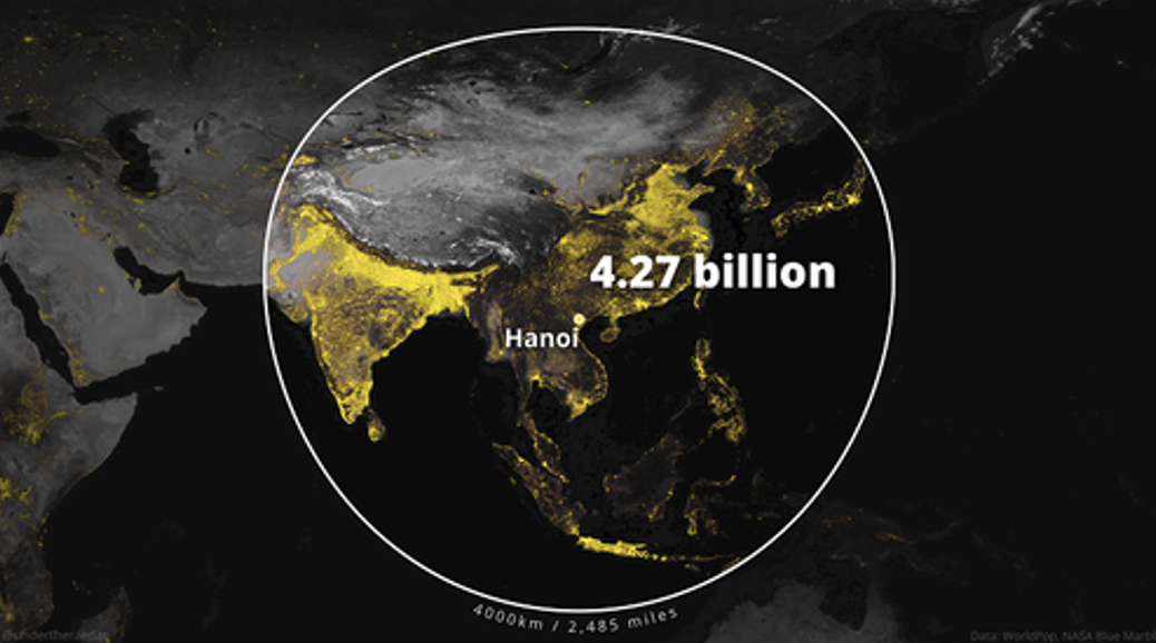 Круг Юси: самая густонаселенная часть планеты