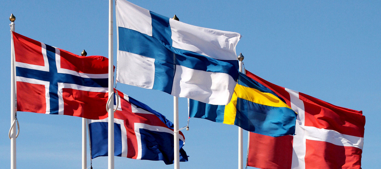 Флаг Скандинавии Фото