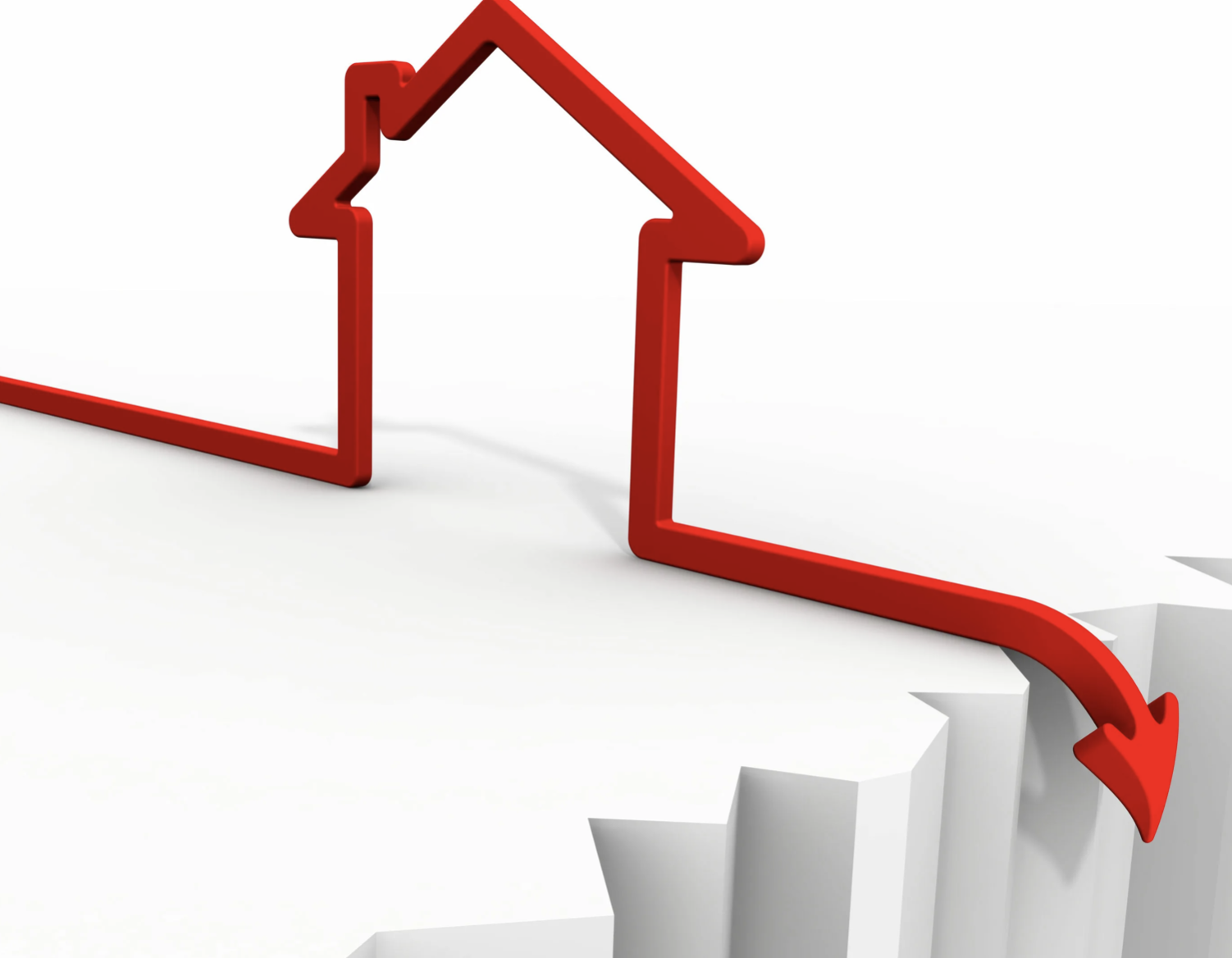 Цены на жилье снижаются. Кризис на рынке недвижимости. Недвижимость вниз. Падение рынка недвижимости. Снижение стоимости картинка.