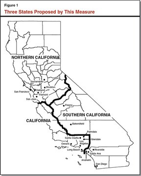 разделение штата Калифорнии