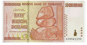 гиперинфляция в зимбабве