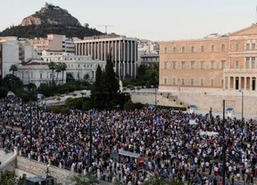 коронавирусные протесты в греции