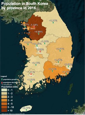 демография Южной Кореи