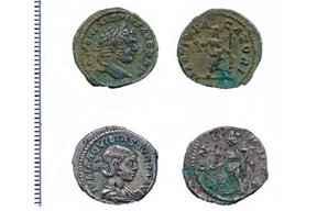 римские монеты в английском городе
