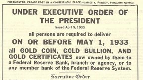 конфискация золота в 1933 году