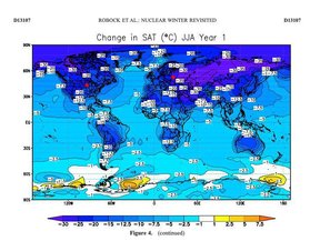 температура на земле в случае ядерной зимы